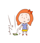 Anxious girl（個別スタンプ：30）