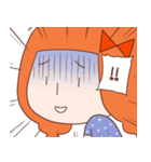 Anxious girl（個別スタンプ：33）
