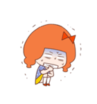 Anxious girl（個別スタンプ：35）
