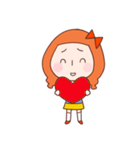 Anxious girl（個別スタンプ：40）