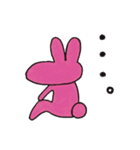 ピンクのうさぎとパパ（個別スタンプ：39）
