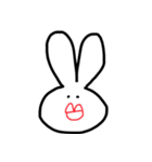 うさぎの表情（個別スタンプ：21）