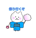 夏に使えるにゃんこ（個別スタンプ：35）