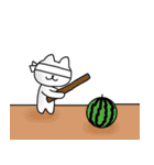 夏に使えるにゃんこ（個別スタンプ：36）