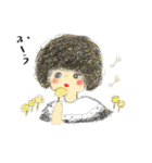 水玉子とパーマ子の日常スタンプ（個別スタンプ：17）