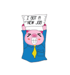 One of us: The Plump Pink, Busy ！（個別スタンプ：24）