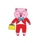 One of us: The Plump Pink, Busy ！（個別スタンプ：25）