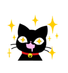 気まぐれ黒ネコ1（個別スタンプ：8）