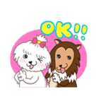 Cash ＆ Ruby (Sheltie＆Mixed)（個別スタンプ：11）