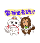 Cash ＆ Ruby (Sheltie＆Mixed)（個別スタンプ：16）