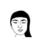 Ugly girl（個別スタンプ：12）