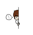 Latteholic girl（個別スタンプ：34）