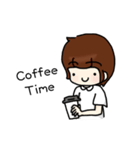 Latteholic girl（個別スタンプ：35）