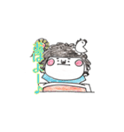 天パ少女（個別スタンプ：1）