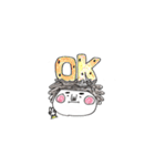 天パ少女（個別スタンプ：8）
