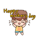 Cute boy_Happy mother's day（個別スタンプ：1）