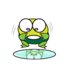 One of us: Mischievous Green Frog（個別スタンプ：2）
