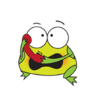 One of us: Mischievous Green Frog（個別スタンプ：27）