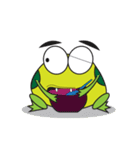 One of us: Mischievous Green Frog（個別スタンプ：30）