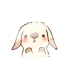 Long Furry Bunny and Short Furry Bunny（個別スタンプ：3）