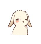 Long Furry Bunny and Short Furry Bunny（個別スタンプ：8）