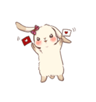 Long Furry Bunny and Short Furry Bunny（個別スタンプ：11）