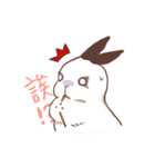 Long Furry Bunny and Short Furry Bunny（個別スタンプ：20）