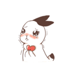Long Furry Bunny and Short Furry Bunny（個別スタンプ：24）