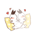 Long Furry Bunny and Short Furry Bunny（個別スタンプ：26）
