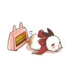 Long Furry Bunny and Short Furry Bunny（個別スタンプ：27）