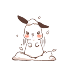 Long Furry Bunny and Short Furry Bunny（個別スタンプ：28）