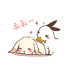 Long Furry Bunny and Short Furry Bunny（個別スタンプ：29）