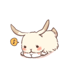 Long Furry Bunny and Short Furry Bunny（個別スタンプ：34）