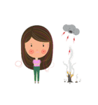 Sweet couple with a cute stickers.（個別スタンプ：5）