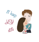 Sweet couple with a cute stickers.（個別スタンプ：37）