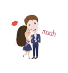 Sweet couple with a cute stickers.（個別スタンプ：39）