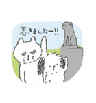 鼻ぺちゃの犬と猫。juntowaスタンプ（個別スタンプ：6）