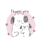 鼻ぺちゃの犬と猫。juntowaスタンプ（個別スタンプ：29）