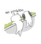 鼻ぺちゃの犬と猫。juntowaスタンプ（個別スタンプ：34）