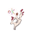 cutout of hand picture message（個別スタンプ：3）
