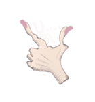 cutout of hand picture message（個別スタンプ：15）