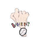 cutout of hand picture message（個別スタンプ：18）