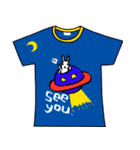 メッセージはTシャツで☆～ウサギ星人ver～（個別スタンプ：40）