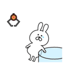 ゆるっとウサギのクレーンスタンプ（個別スタンプ：16）
