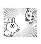 ゆるっとウサギのクレーンスタンプ（個別スタンプ：17）