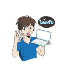 Mr.Tommy Graphic designer guy（個別スタンプ：5）