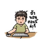 No sleep for Worker Freelance Student（個別スタンプ：25）