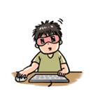 No sleep for Worker Freelance Student（個別スタンプ：26）
