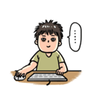 No sleep for Worker Freelance Student（個別スタンプ：27）