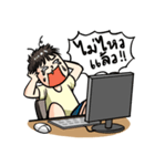 No sleep for Worker Freelance Student（個別スタンプ：32）